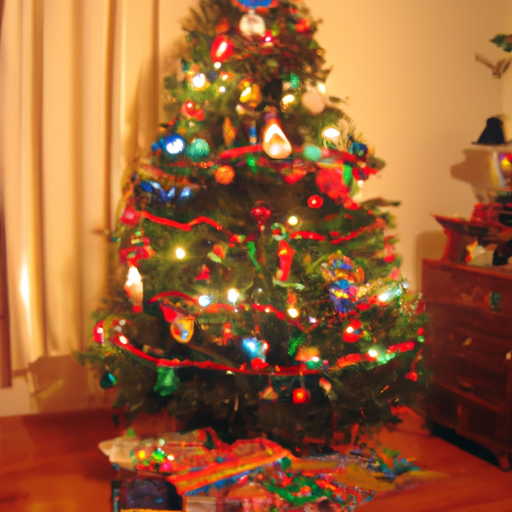 Greeting Card With Christmas Tree. Easy To Make Christmas Card